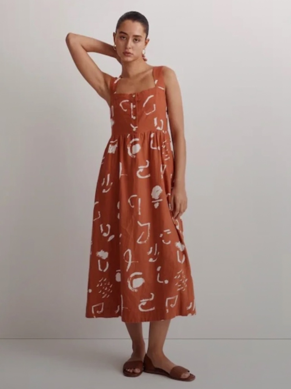 Madewell x Caroline Z Hurley Tank Midi Dress